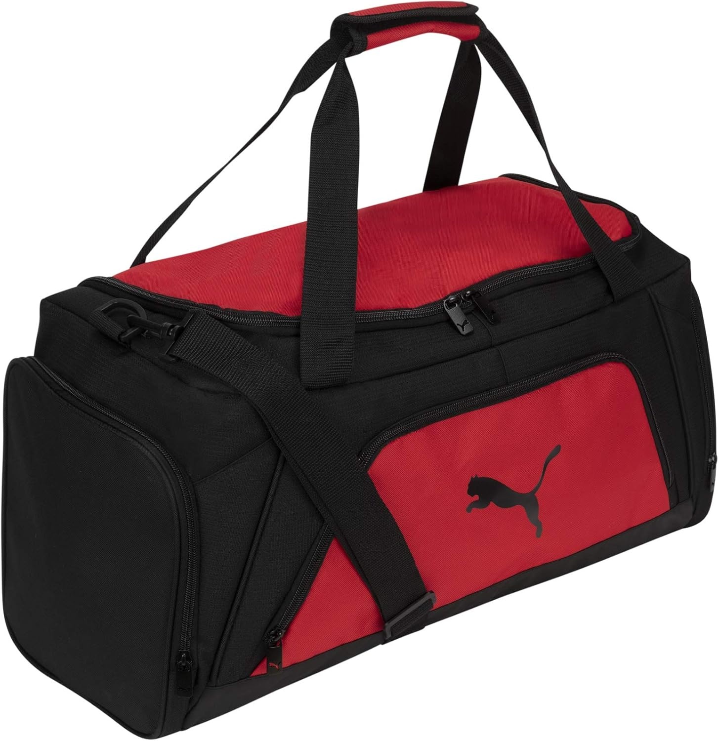 image:imagePUMA Accelerator Duffel Bag Black Traditional OSHigh Risk Red