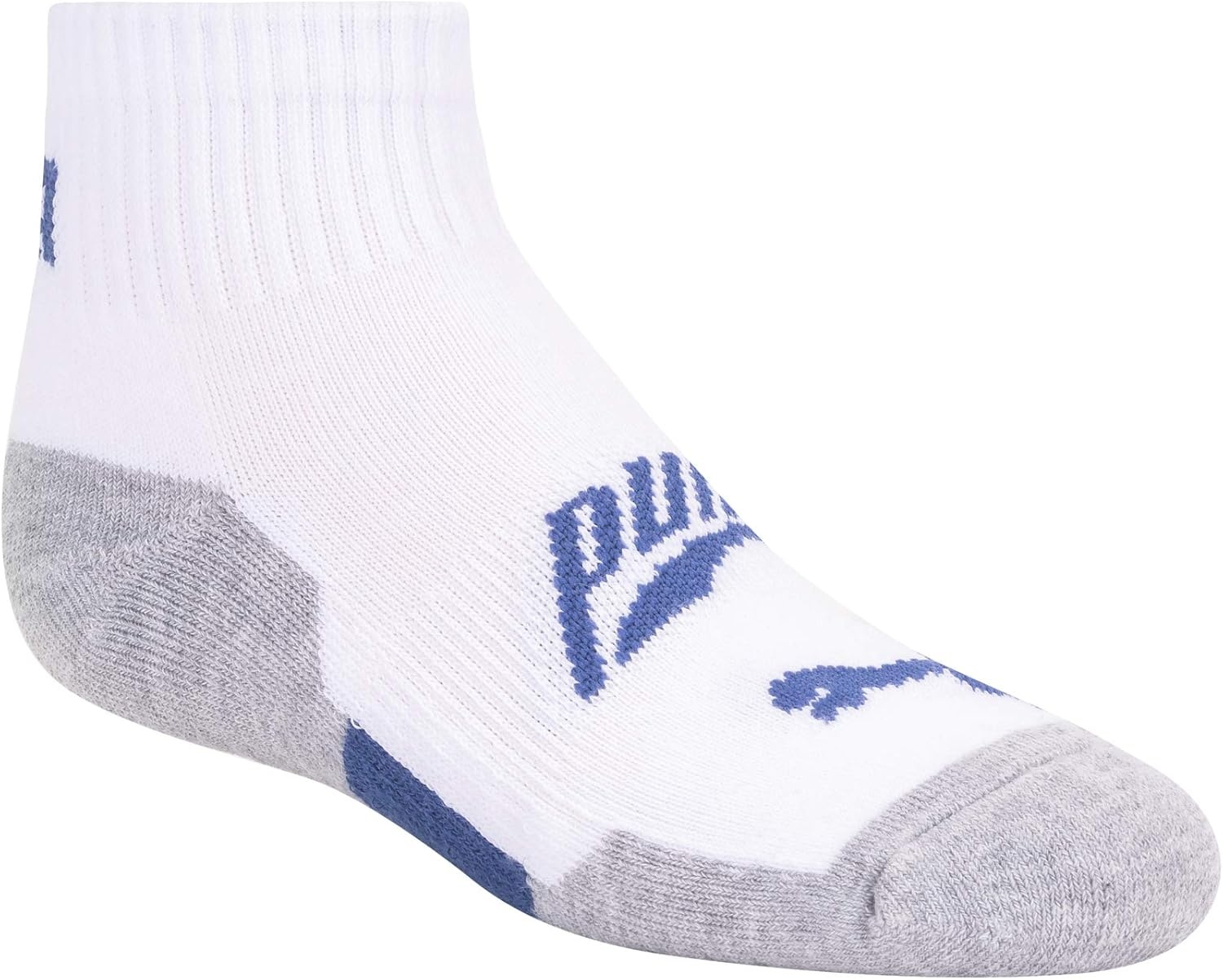 image:imagePUMA Boys 6 Pack Quarter Crew SocksGreyMultiBlack