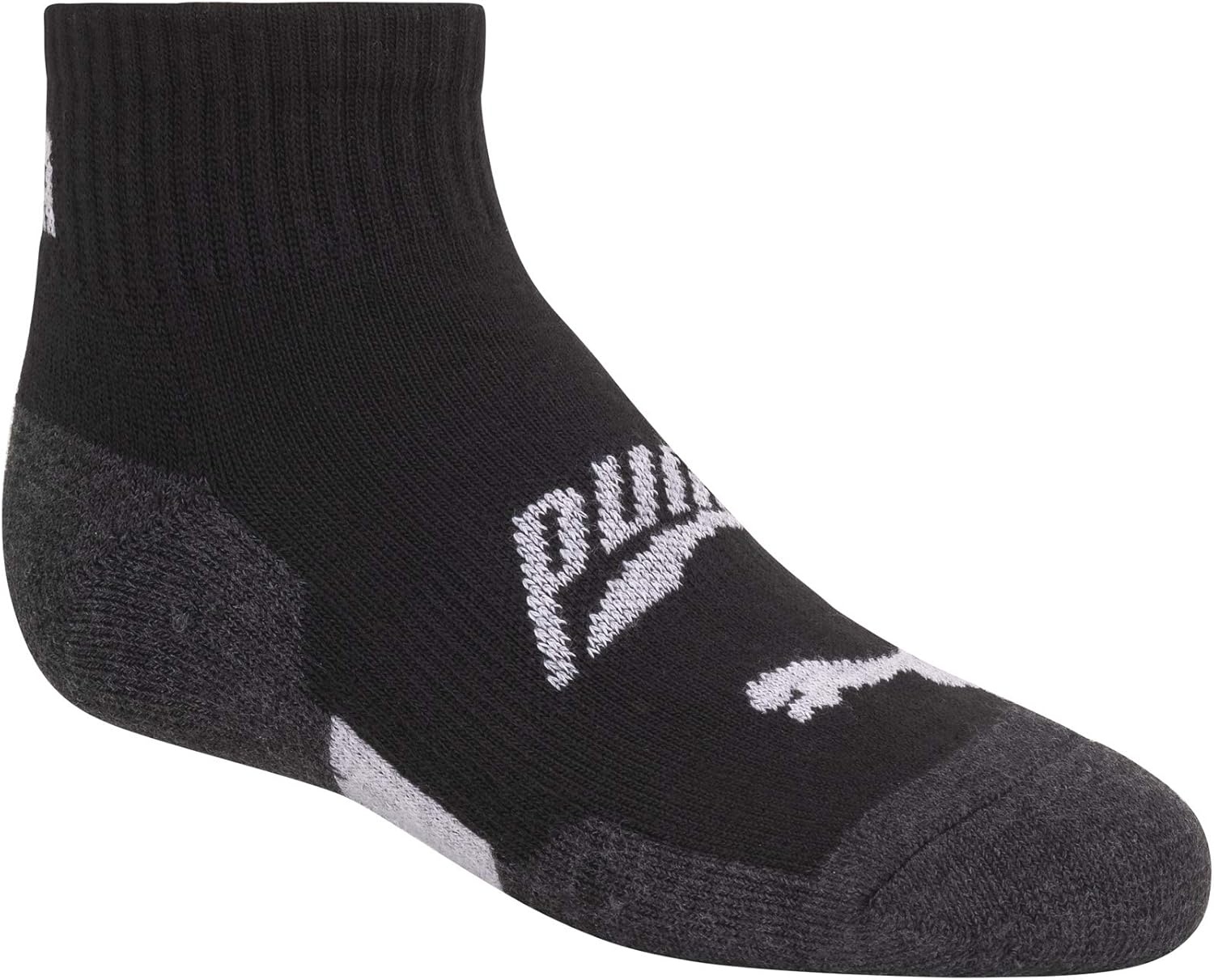 image:imagePUMA Boys 6 Pack Quarter Crew SocksGreyMultiBlack