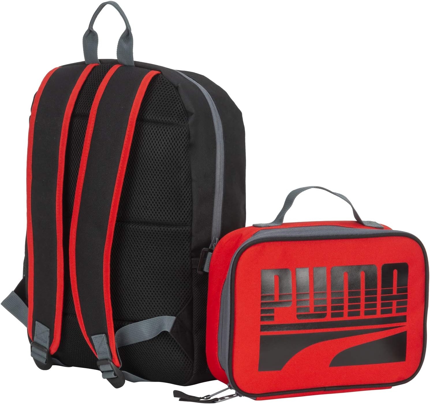 image:imagePUMA KIDS EVERCAT BACKPACK amp LUNCH KIT COMBOBlackGreyRed