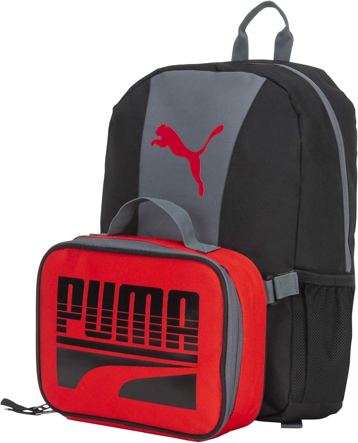 image:imagePUMA KIDS EVERCAT BACKPACK amp LUNCH KIT COMBOBlackGreyRed