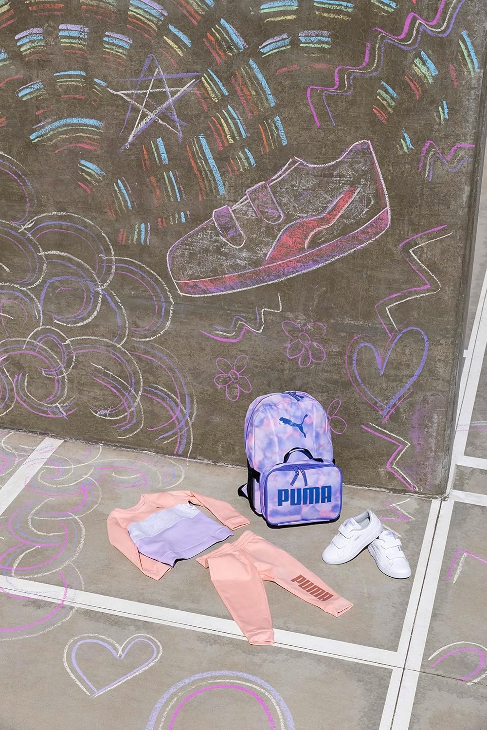 image:imagePUMA KIDS EVERCAT BACKPACK amp LUNCH KIT COMBOPurplePink