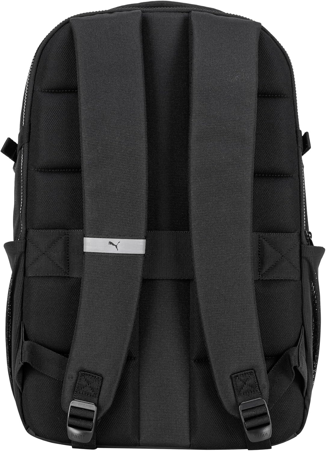 image:imagePUMA Range Backpack with Padded Straps Laptop Sleeve amp Luggage Strap Black One SizeBlack
