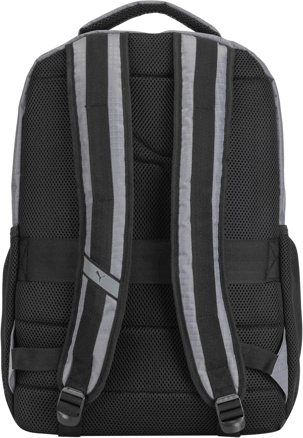 image:imagePUMA Strategy Ripstop Backpack with Padded Adjustable Straps Laptop Sleeve amp Water Bottle Pockets BlackWhite One SizeCast Iron