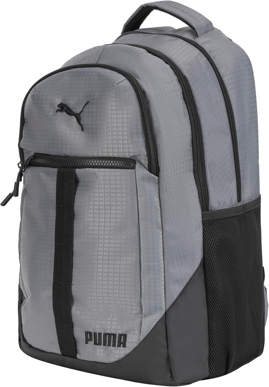 image:imagePUMA Strategy Ripstop Backpack with Padded Adjustable Straps Laptop Sleeve amp Water Bottle Pockets BlackWhite One SizeCast Iron