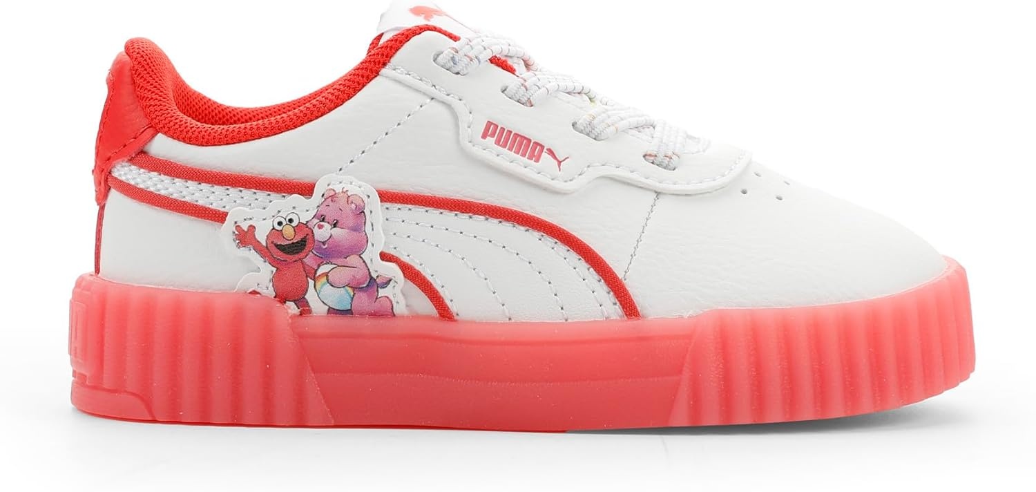 image:imagePUMA Toddler Girls X Care Bears X Sesame Street Carina 30 Slip On Sneakers Shoes Casual Pink WhitePuma Whiteactive Redpure Pink
