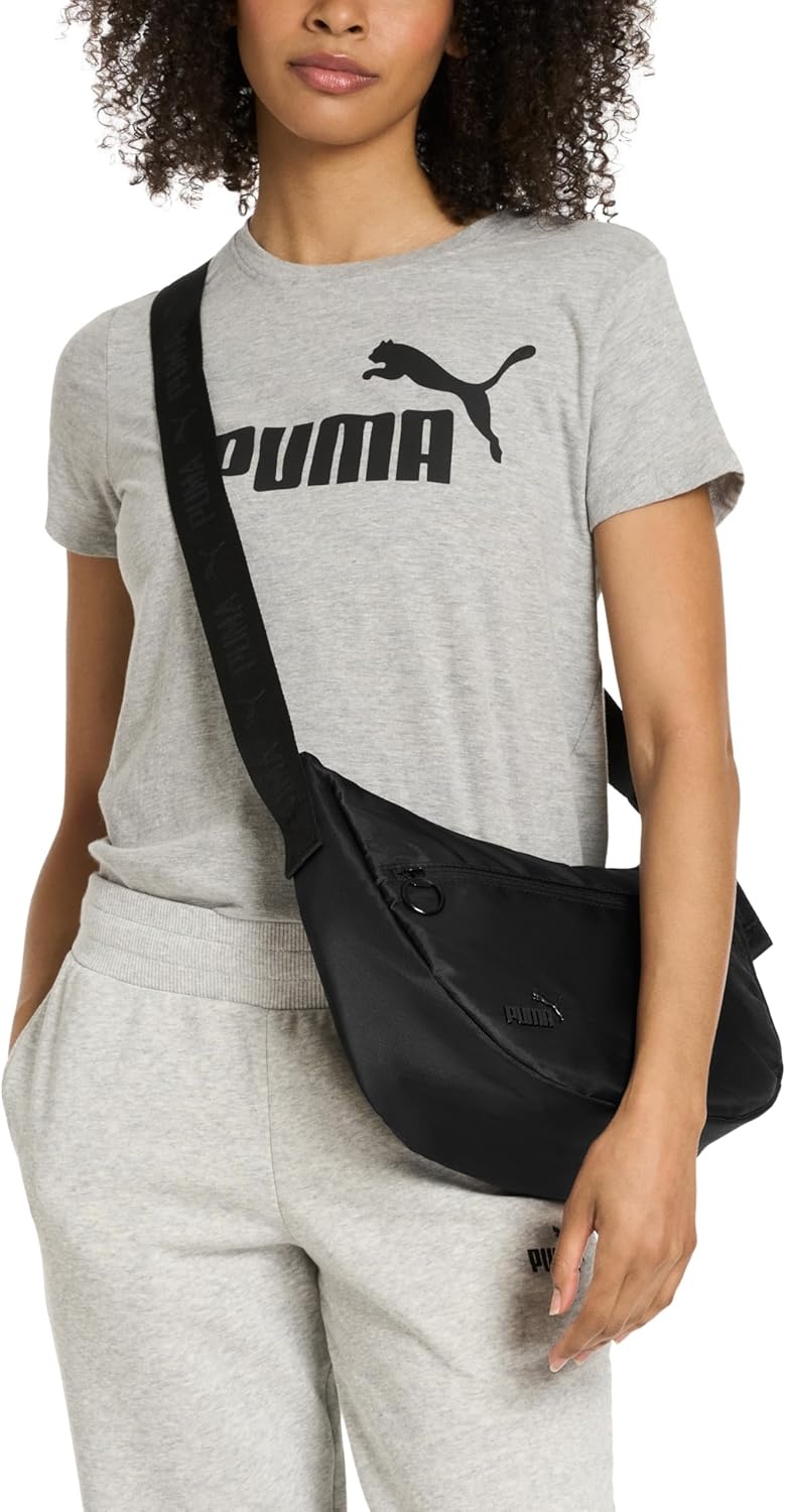 image:imagePUMA Womens All Day Crossbody Bag With Adjustable Strap amp Zip PocketsBlack