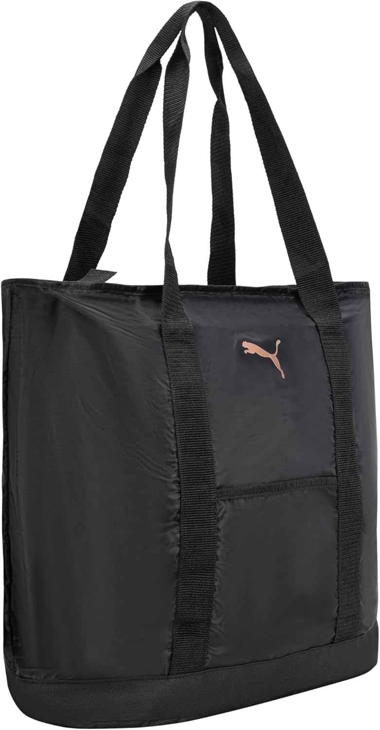 image:imagePUMA Womens Cambridge Tote with Shoulder Strap amp Zip ClosureBlackGold