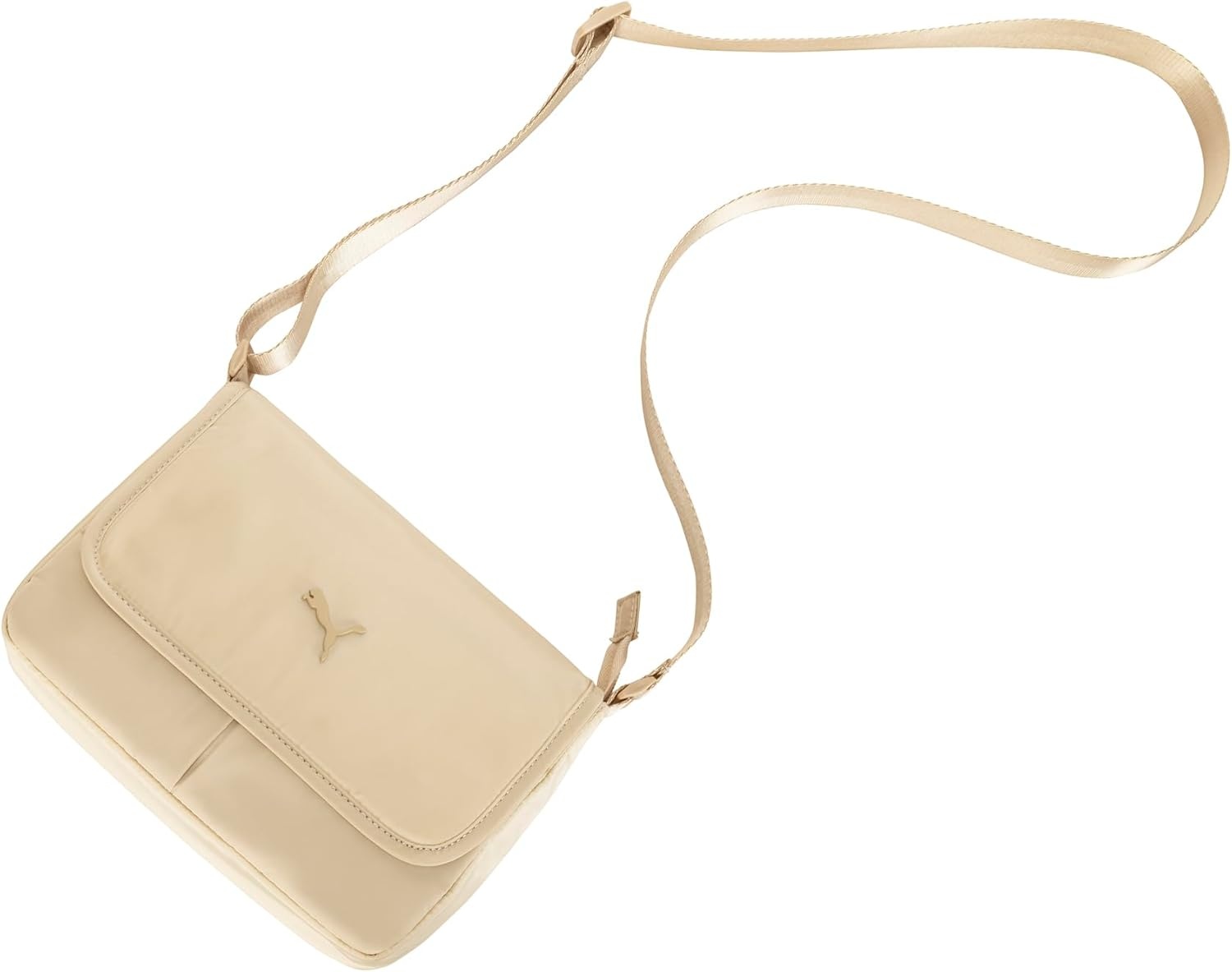 image:imagePUMA Womens Envoy Crossbody Bag in Memory Cloth with Adjustable Strap amp Zip ClosureGranola
