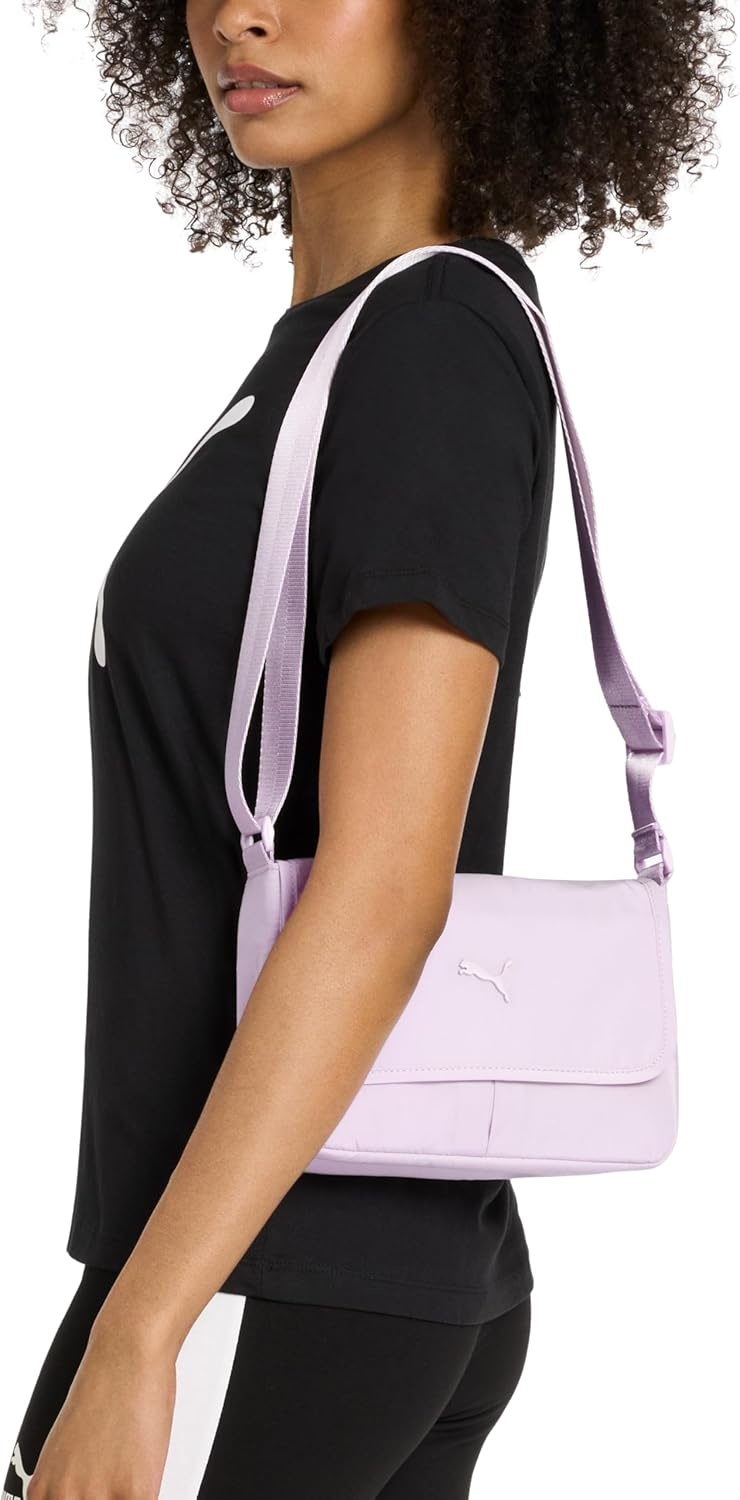 image:imagePUMA Womens Envoy Crossbody Bag in Memory Cloth with Adjustable Strap amp Zip ClosureGranola