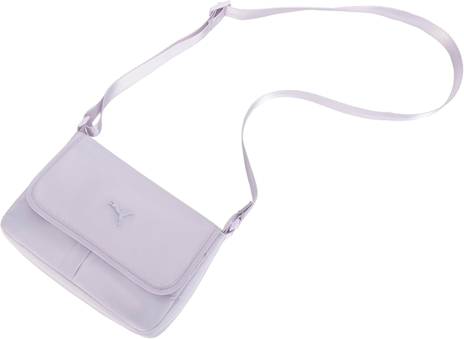 image:imagePUMA Womens Envoy Crossbody Bag in Memory Cloth with Adjustable Strap amp Zip ClosureLilac Frost