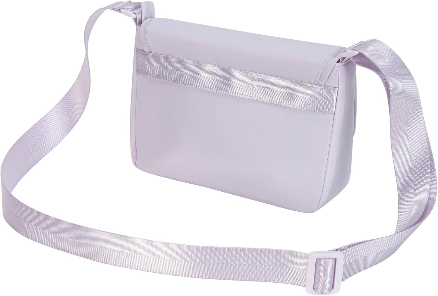 image:imagePUMA Womens Envoy Crossbody Bag in Memory Cloth with Adjustable Strap amp Zip ClosureLilac Frost