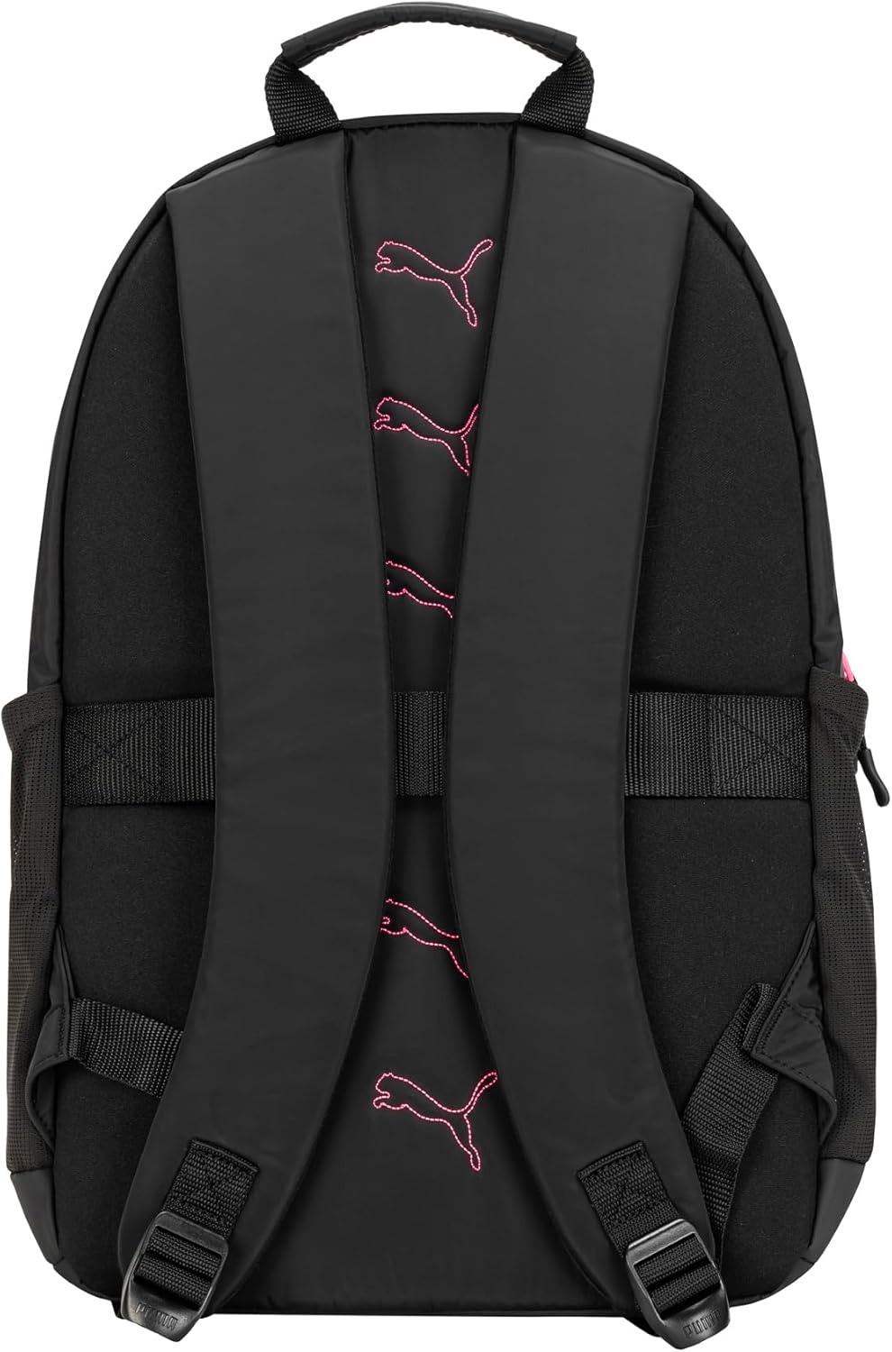 image:imagePUMA Womens Juniper Backpack with Luggage Strap Laptop Sleeve amp Padded Adjustable Straps BlackSunstruck Pink One SizeBlackSunstruck Pink