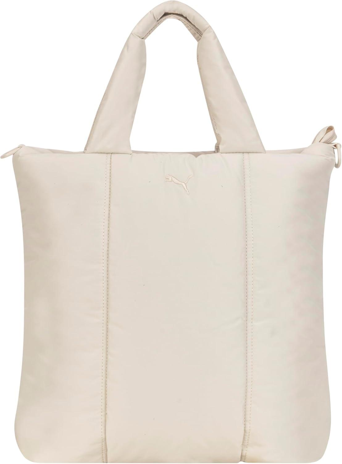 image:imagePUMA Womens Large Puffer Tote in Memory Cloth with Removable Strap amp Zip PocketsAlpine Snow