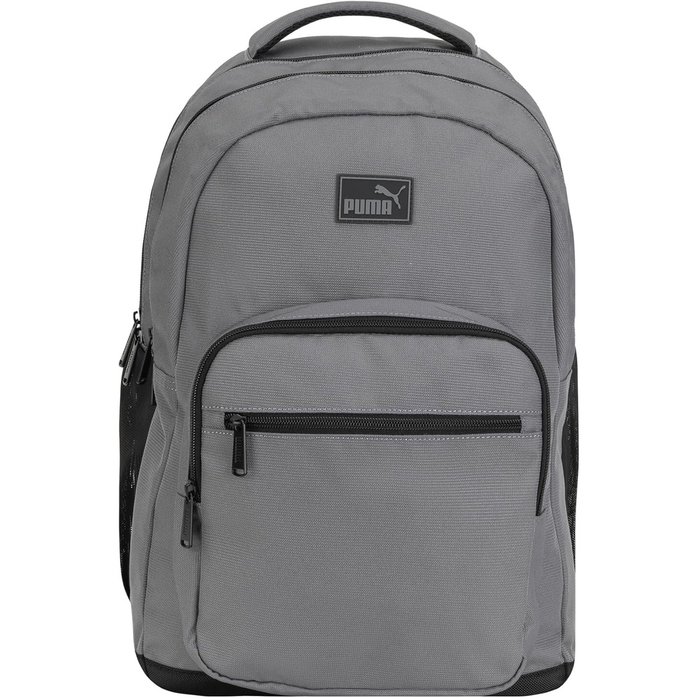 image:imagePUMA Prose Backpack with Padded Adjustable Straps Laptop Sleeve amp Water Bottle Pockets BlackSilver One SizeCast Iron