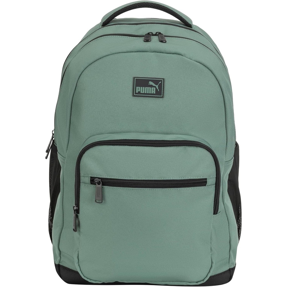 image:imagePUMA Prose Backpack with Padded Adjustable Straps Laptop Sleeve amp Water Bottle Pockets BlackSilver One SizeGreen Moon
