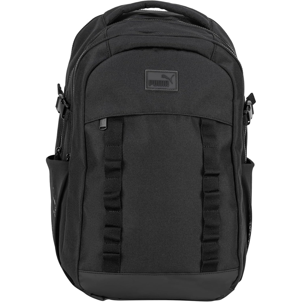 image:imagePUMA Range Backpack with Padded Straps Laptop Sleeve amp Luggage Strap Black One SizeBlack