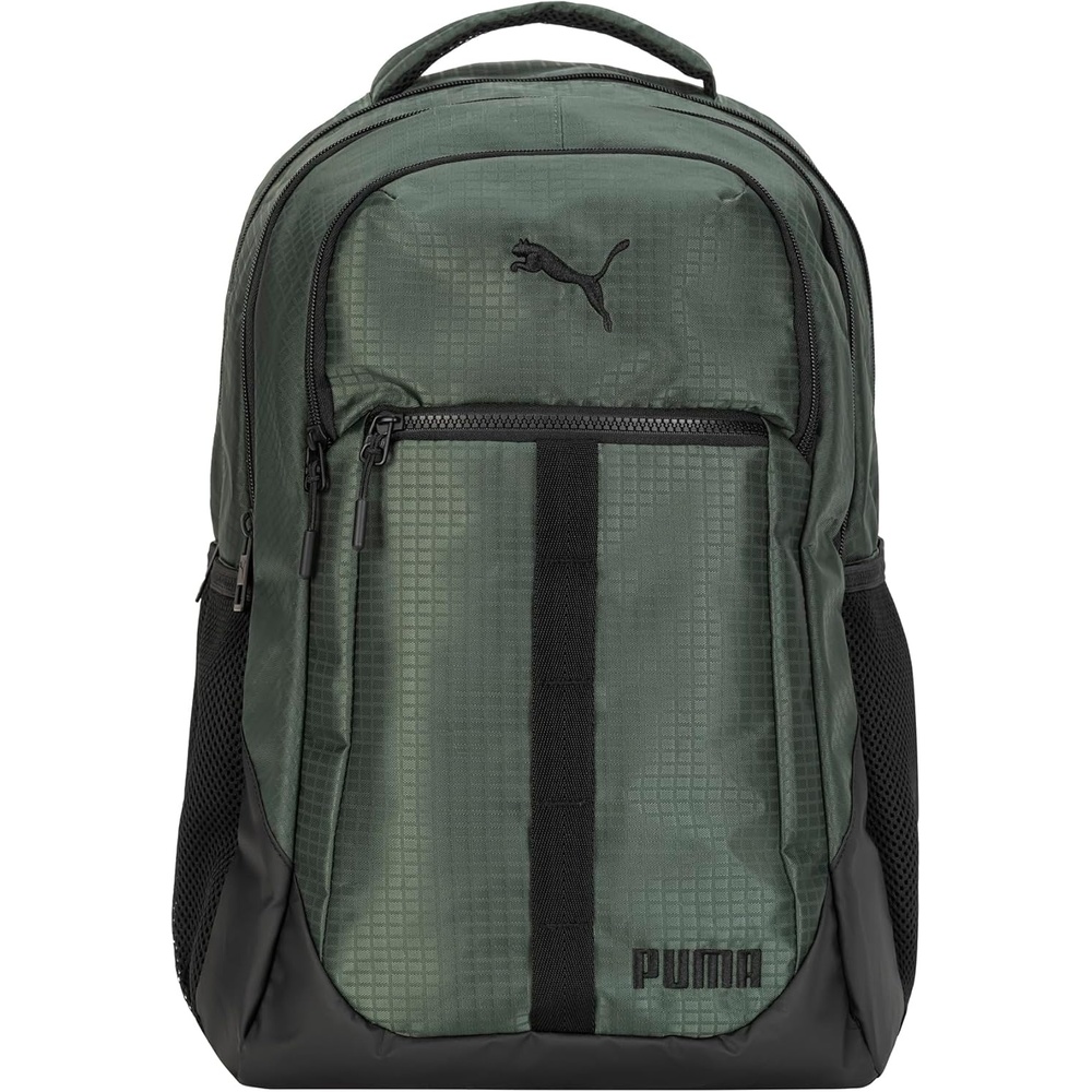 image:imagePUMA Strategy Ripstop Backpack with Padded Adjustable Straps Laptop Sleeve amp Water Bottle Pockets BlackWhite One SizeSycamore