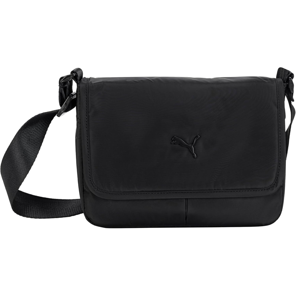 image:imagePUMA Womens Envoy Crossbody Bag in Memory Cloth with Adjustable Strap amp Zip ClosureBlack Traditional