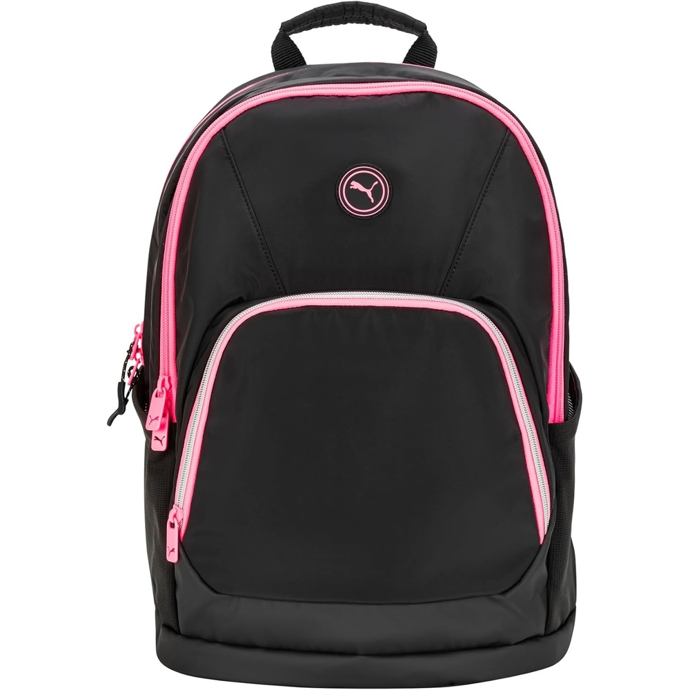 image:imagePUMA Womens Juniper Backpack with Luggage Strap Laptop Sleeve amp Padded Adjustable Straps BlackSunstruck Pink One SizeBlackSunstruck Pink