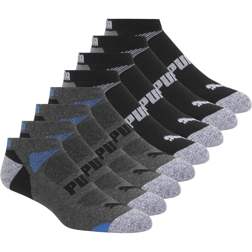 image:imagePUMA mens Low Cut Socks 8packSteel GreyBlack