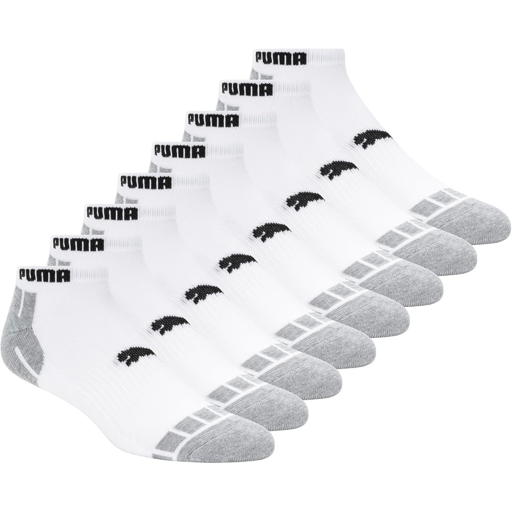 image:imagePUMA mens Low Cut Socks 8packWhiteBlack