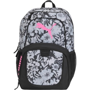 PUMA Classic Core Backpack, Black Combo, OS(Floral/Posied Pink)