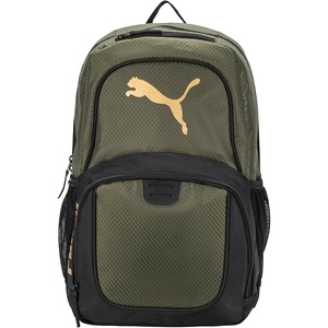 PUMA Classic Core Backpack, Black Combo, OS(Green Moss)