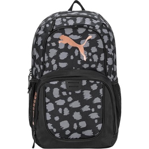 PUMA Classic Core Backpack, Black Combo, OS(Rose Gold Cheetah)