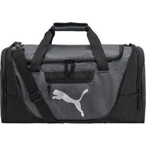 PUMA Contender Duffel Bag with Removable Strap & Shoe Pocket(Dark Grey)