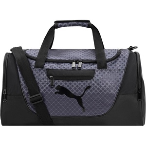 PUMA Contender Duffel Bag with Removable Strap & Shoe Pocket(black/grey)