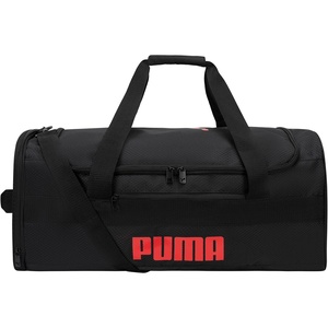 PUMA Demand Duffel Bag, Black Traditional, OS(Black/For All Time Red)