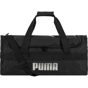 PUMA Demand Duffel Bag, Black Traditional, OS(Black/Silver)