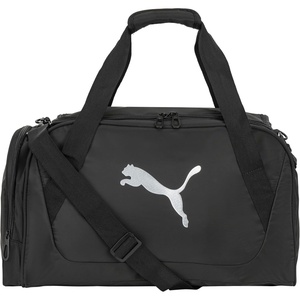 PUMA Flora Duffel Bag, Black/Silver, OS(Black/Silver)