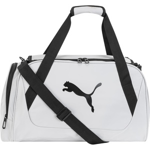 PUMA Flora Duffel Bag, Black/Silver, OS(Cool Light Grey)