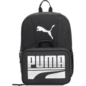 PUMA KIDS’ EVERCAT BACKPACK & LUNCH KIT COMBO(Black/Silver)