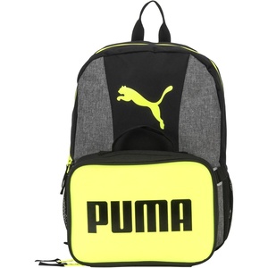 PUMA KIDS’ EVERCAT BACKPACK & LUNCH KIT COMBO(Black/Yellow)