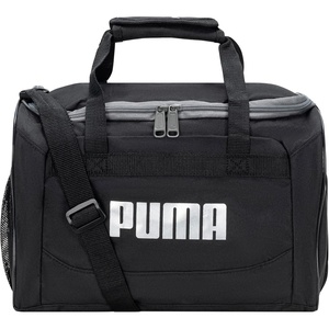 PUMA Kids’ Transformation 14″ Duffel Bag(Black/Silver)