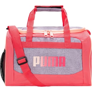 PUMA Kids’ Transformation 14″ Duffel Bag(Grey/Pink)