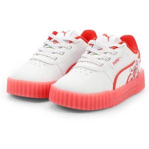 PUMA Toddler Girls X Care Bears X Sesame Street Carina 3.0 Slip On Sneakers Shoes Casual – Pink, White(Puma White-active Red-pure Pink)