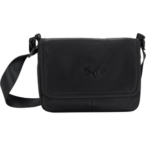 PUMA Women’s Envoy Crossbody Bag in Memory Cloth with Adjustable Strap & Zip Closure(Black Traditional)