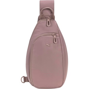 PUMA Women’s Myriad Sling, Sporty Hands-Free Bag with Reversible Strap & Dual Compartments, Black, One Size(Sandstone)