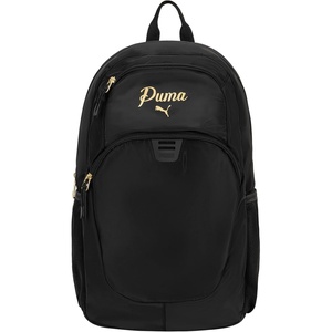 PUMA Women’s Poppy Backpack, Black/Silver, One Size(Black/Gold)