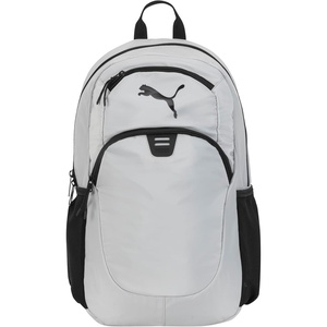 PUMA Women’s Poppy Backpack, Black/Silver, One Size(Cool Light Grey)