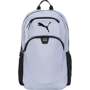 PUMA Women’s Poppy Backpack, Black/Silver, One Size(Cool Weather)