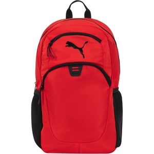 PUMA Women’s Poppy Backpack, Black/Silver, One Size(Red)