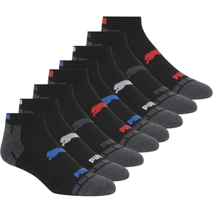 PUMA mens Low Cut Socks (8-pack)(Black)