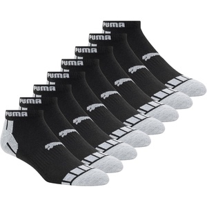 PUMA mens Low Cut Socks (8-pack)(Black Combo)