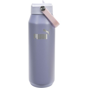 PUMA unisex-adult 32oz Insulated Stainless Steel Water Bottle With Carry Handle(Lavender Pop)