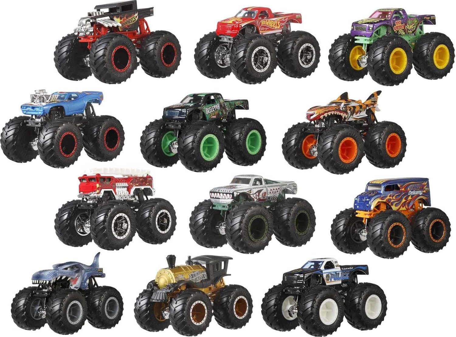 image:imageHot Wheels Monster Trucks 164 Scale DieCast Ultimate Chaos 12 Pack Toy Vehicles for Kids Ages 3 years and older Amazon Exclusive12Pack Ultimate Chaos